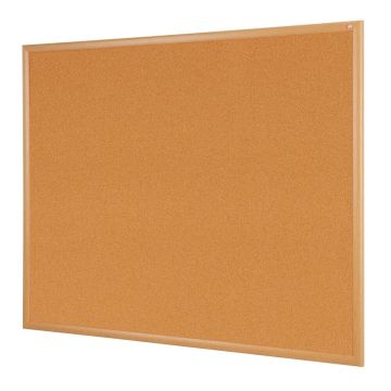 Eco Friendly Light Oak Framed Noticeboard 1200 x 1200mm - Cork