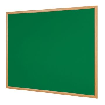 Eco Friendly Light Oak Framed Noticeboard 1200 x 1200mm - Green