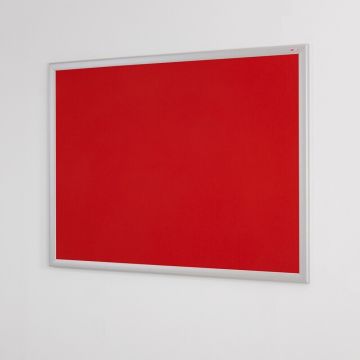 Eco Friendly Aluminium Framed Noticeboard 1200 x 900mm - Red