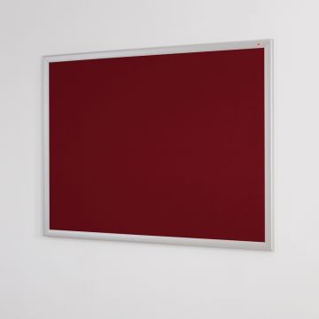 Eco Friendly Aluminium Framed Noticeboard 900 x 600mm - Burgundy