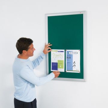 Eco Friendly Aluminium Framed Noticeboard 900 x 600mm - Green
