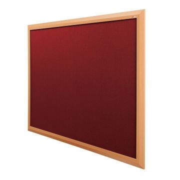 Eco-Premier Felt Noticeboard 900 x 1200mm - Burgundy