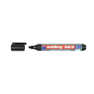 Edding 363 Drywipe Whiteboard Markers Chisel Tip Classpack Black - Pack of 50
