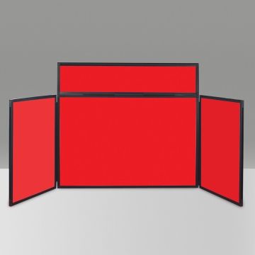 Mini Busyfold Light Table Top Kit With Header & Carry Bag - Red