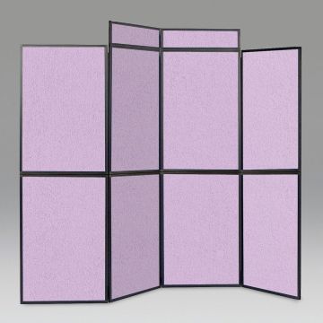 Busyfold Light 7 Panel Folding Kit With Triangular Shelf Header & Carry Bag - Lilac