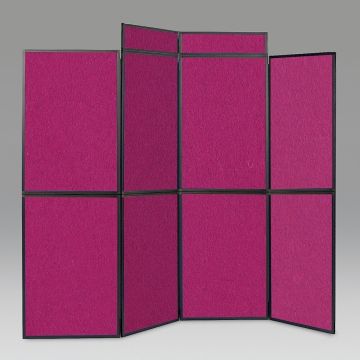Busyfold Light 7 Panel Folding Kit With Triangular Shelf Header & Carry Bag - Magenta