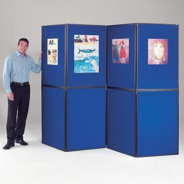 Busyfold Light 8 Panel Folding Kit With 2 Headers & Carry Bag - Blue
