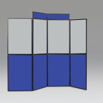 Busyfold Light 8 Panel Folding Kit With 2 Headers & Carry Bag - Blue/Grey