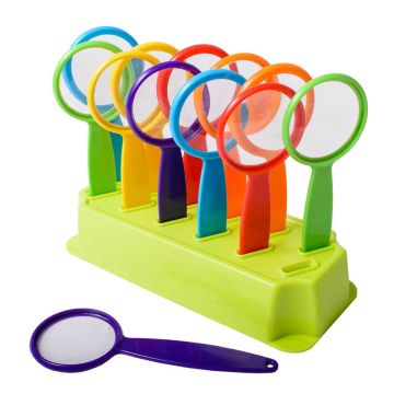 Handy Magnifiers in Stand - Set of 12