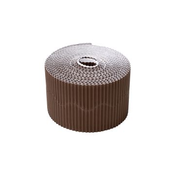 Border-It Corrugated Border Roll 57mmx15m - Warm Brown