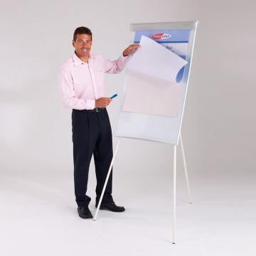 Easy Flipchart Easel White Framed