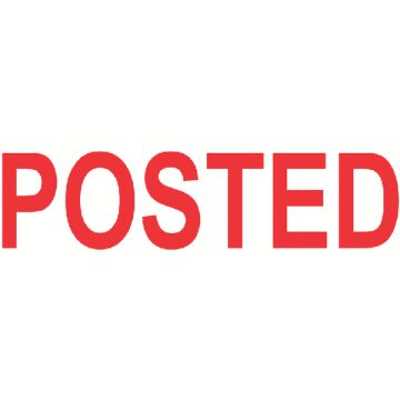 Colop Self Inking Word Phrase Stamp - Posted