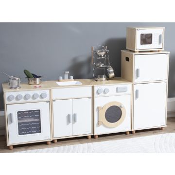 White 5 Piece Kitchen Set