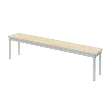 Galt Dining Bench Silver Frame - Maple - L 1600 x W 330 mm