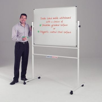 Standard Revolving Magnetic Whiteboard - 1200 x 1200mm