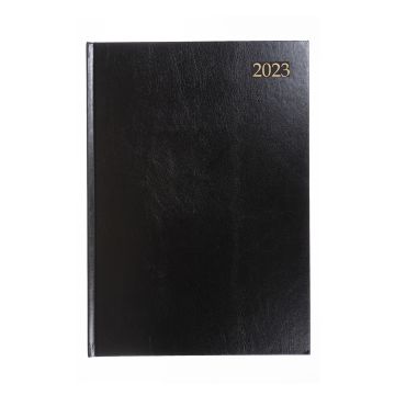 A4 Week to View Calendar Diary 2023 - Black