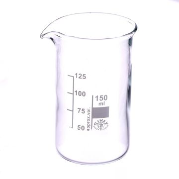 Simax Tall Form Beakers with Spout - 150ml - Pack of 10