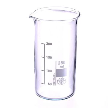 Simax Tall Form Beakers with Spout - 250ml - Pack of 10
