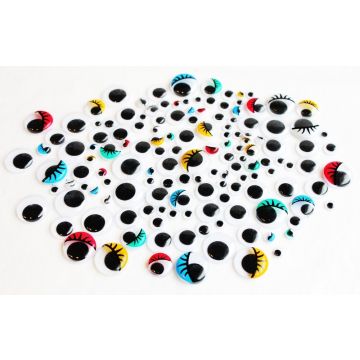 Wiggle Eyes Assorted - Pack of 1000