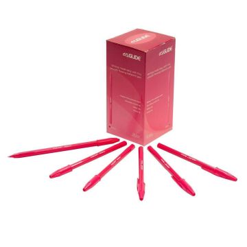EziGlide Ballpoint Pens - Pink - Pack of 50