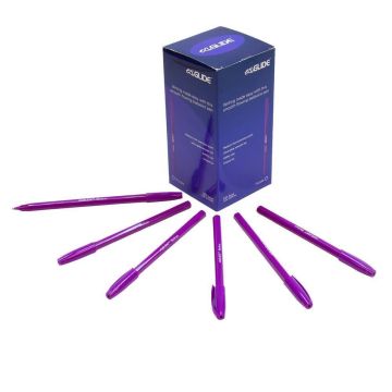 EziGlide Ballpoint Pens - Purple - Pack of 50