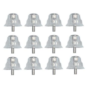 Clear Metal Stud Pack - Pack of 12