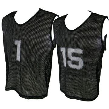 Micro Mesh 1-15 Training Vest Set Medium - Black