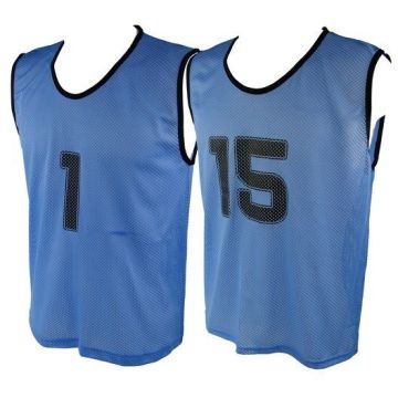 Micro Mesh 1-15 Training Vest Set Small - Sky Blue