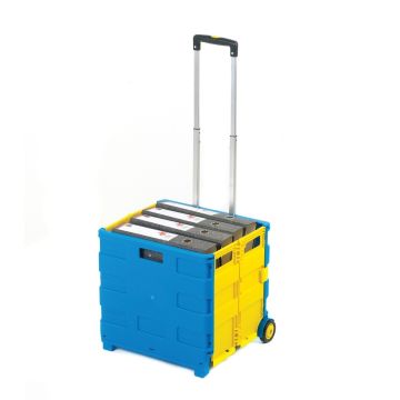 Folding Box Truck 990 x 460 x 390mm - Blue/Yellow
