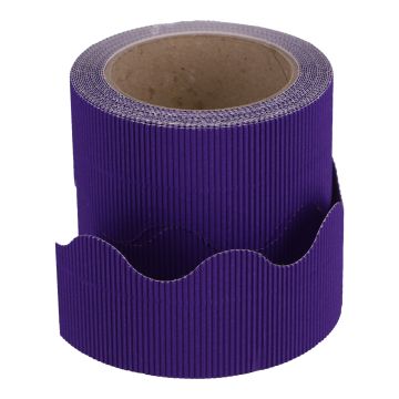 Classmates Corrugated Border Roll - Purple