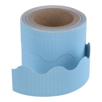 Classmates Corrugated Border Roll - Sky Blue