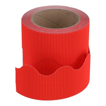 Classmates Corrugated Border Roll - Red