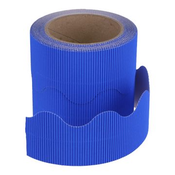 Classmates Corrugated Border Roll - Dark Blue