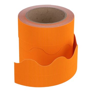 Classmates Corrugated Border Roll - Orange