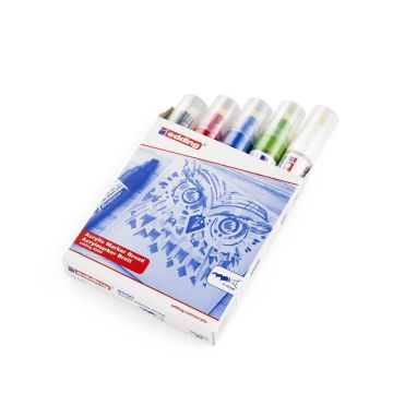 Edding Broad Acrylic Pens - Pack of 5