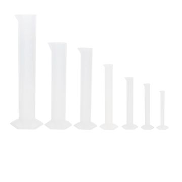 Plastic Measuring Cylinders- Mixed Volume- Pk 7