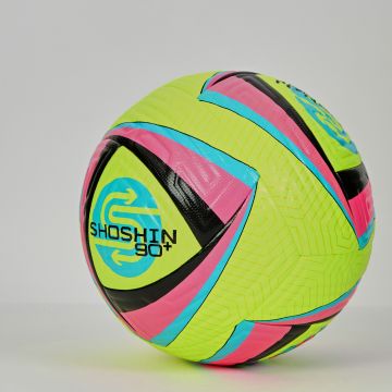  90+ Match Football - Yellow/Pink/Blue - Size 3 - PK 5