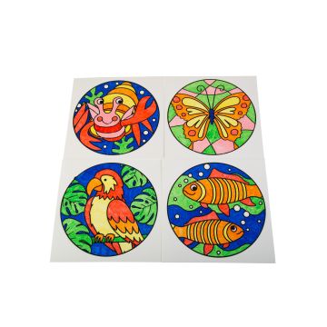 Animal Window Clings - Pack of 4