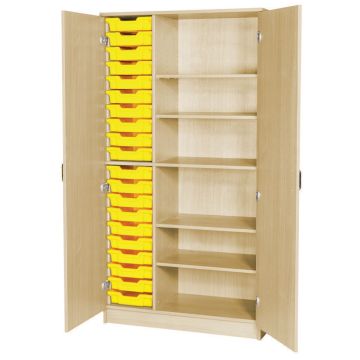 Galt 20 Tray Double Cupboard with Shelves