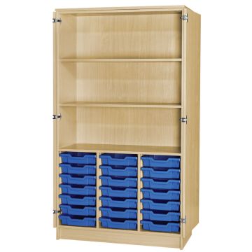Galt Triple Column 21 Tray Storage Cupboard Unit/Shelves