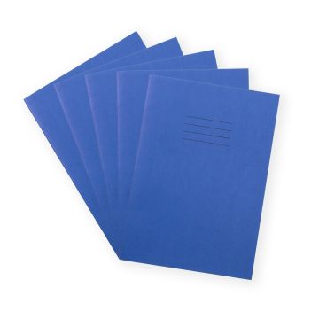 Exercise Book A4- 8mm Ruled With Margin- Blue- Pack of 50