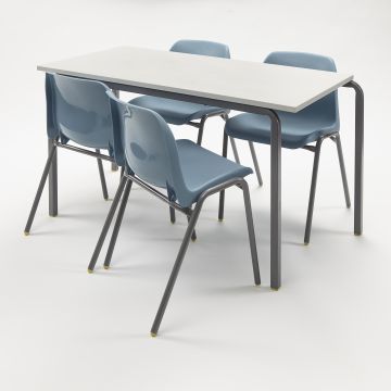 Classmates Contemporary 4 Tables & 8 Chairs Pack - 1100 x 550mm - 8-11 Years - Seamist