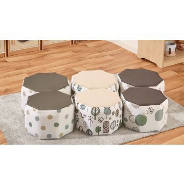 Pebble - PK 6 Antimicrobial Pouffes