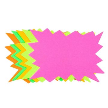 Fluorescent Flashes A5 Assorted - Pack of 50