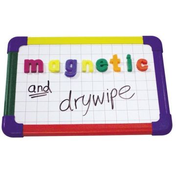 Show-me Framed Magnetic Drywipe Board Plain/Grid A3