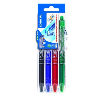 FriXion Erasable Ballpoint Clicker "Set 2 Go" - Assorted - Pack of 4