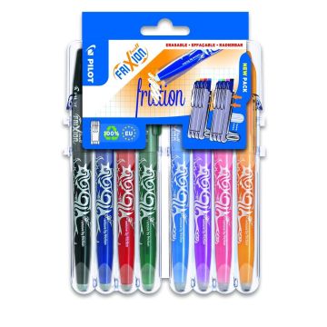 FriXion Medium Erasable Rollerball "Set 2 Go" - Pack of 8