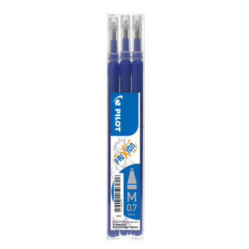 FriXion Refills 0.7mm - Blue - Pack of 3