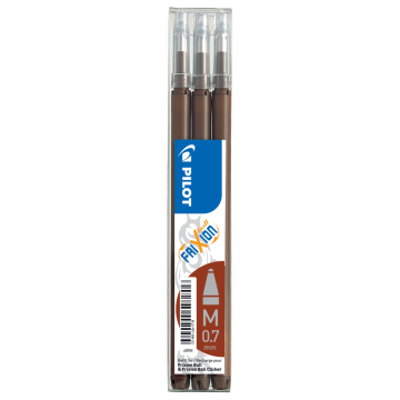 FriXion Refills 0.7mm - Brown - Pack of 3