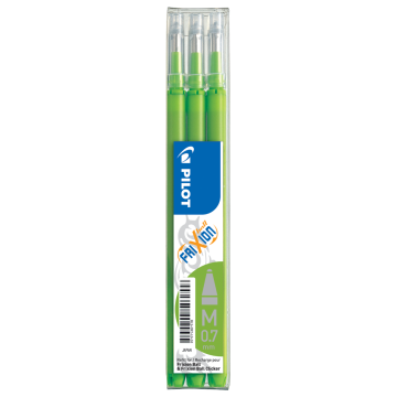 FriXion Refills 0.7mm - Lime Green - Pack of 3